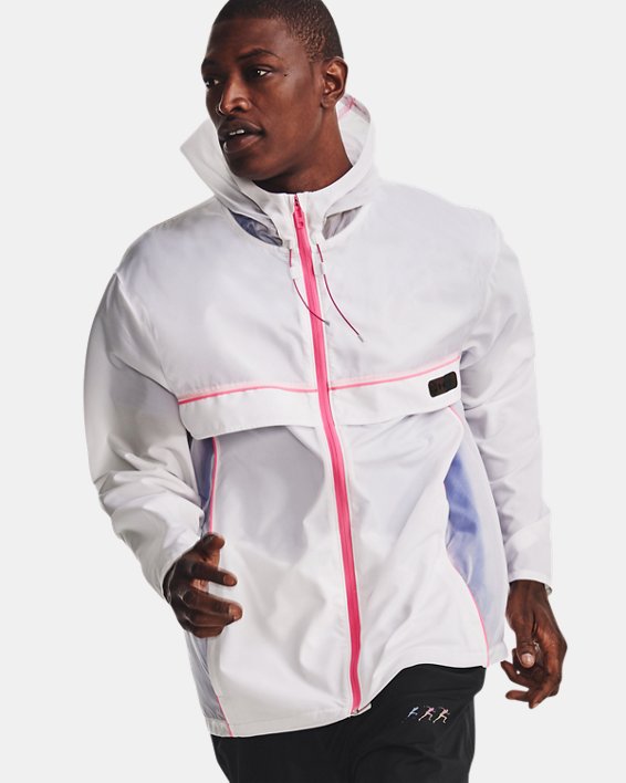 Men's UA Run Anywhere Jacket in White image number 0